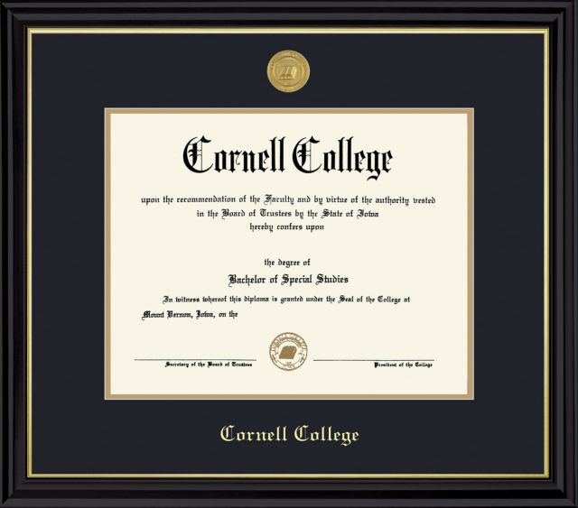 Cornell College Diploma Frame