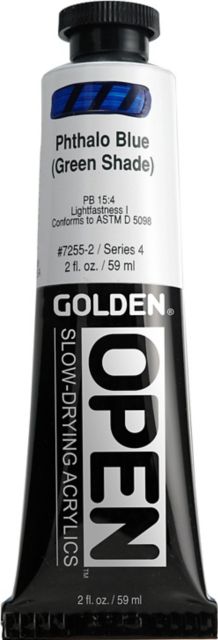 OPEN ACRYLIC PHTHALO BLUE GREEN SHADE 2OZ