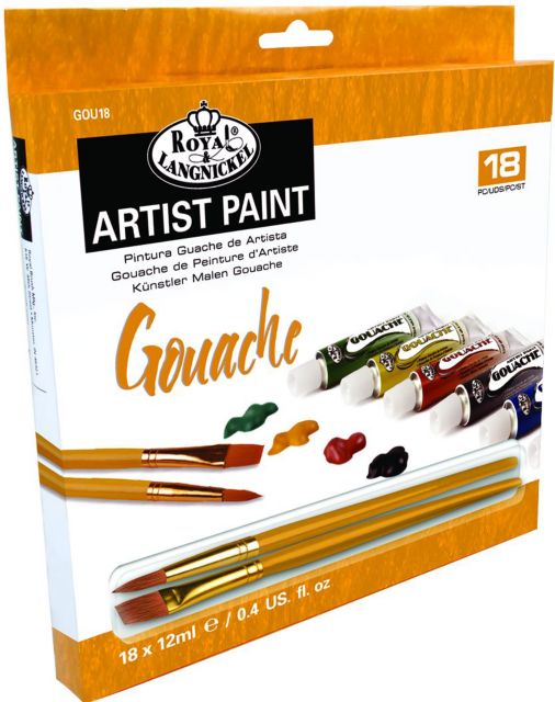 GOUACHE ARTIST 12ML 18 COLOR SET