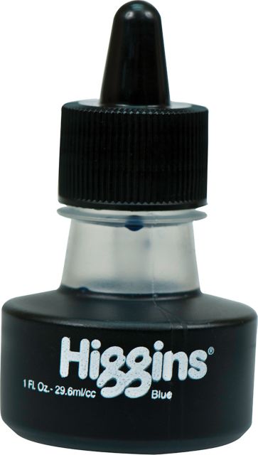 HIGGINS INK BLUE 1 OZ