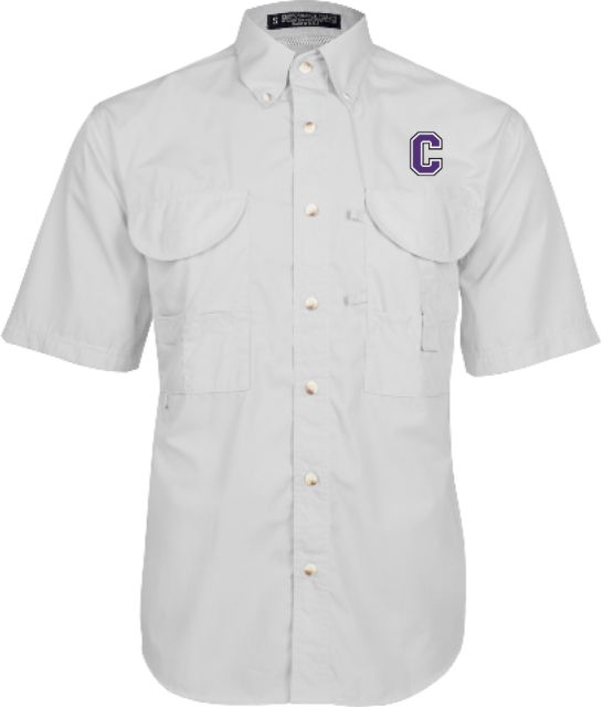 Cornell College Fishing Shirt Performance Short Sleeve Cornell C - ONLINE ONLY