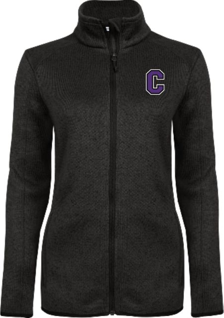 Cornell College Womens Heather Fleece Jacket Cornell C - ONLINE ONLY