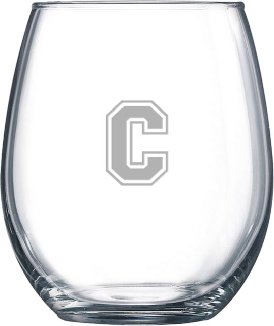 Cornell College Libbey Stemless Glass 17oz Cornell C Engraved - ONLINE ONLY